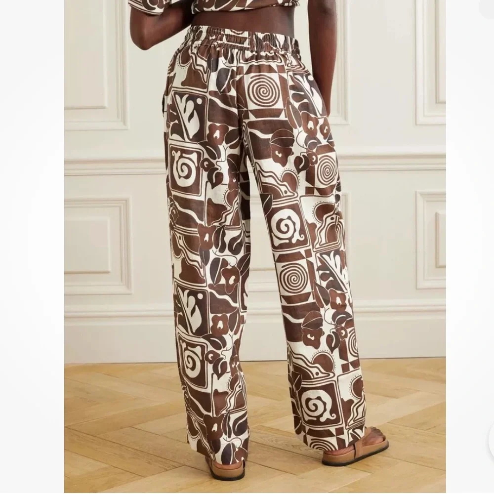 ❌SOLD OUT❌ MARA HOFFMAN Finn printed hemp shirt and straight-leg pants (SET) - Picture 8 of 16